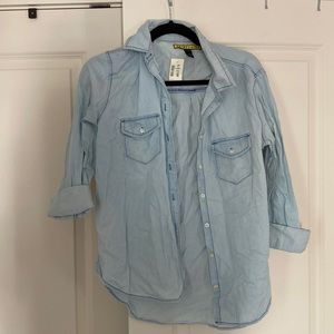 Blue button down - nwt